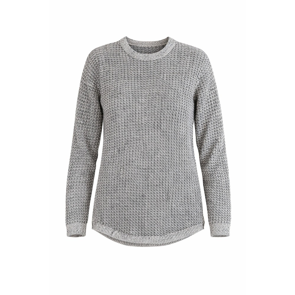 Jeanne Pierre Textured Knit Sweater Black Cream Size L3